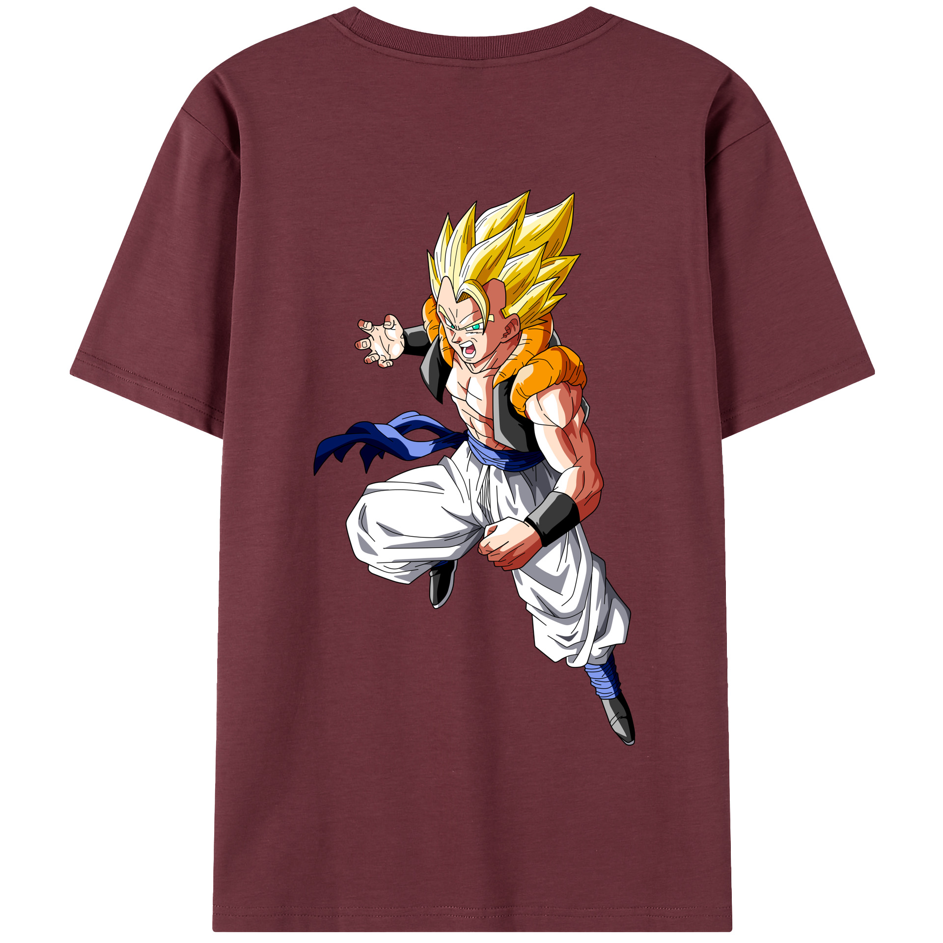 （画像用） ドラゴンボール ベジータ四世（Bejīta Yonsei）DRAGON BALL Vegeta IV 綿100％半袖Tシャツ（背面プリント）